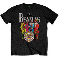 The Beatles tričko, Sgt Pepper FPO Black, pánske