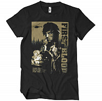 Rambo tričko, First Blood Black, pánske