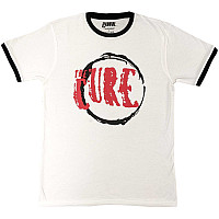 The Cure tričko, Circle Logo Ringer Eco White, pánske
