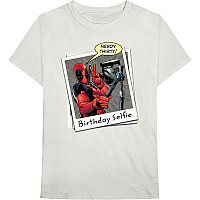 Deadpool tričko, Deadpool Birthday Selfie White, pánske