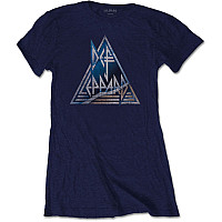 Def Leppard tričko, Triangle Logo Navy, dámske