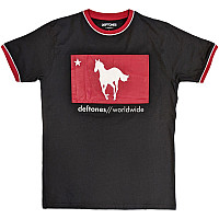 Deftones tričko, Star & Pony Ringer Black, pánske