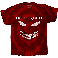Disturbed tričko, Scary Face Dip-Dye Red, pánske