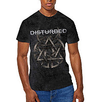 Disturbed tričko, Riveted Dip-Dye Mineral Wash Grey, pánske