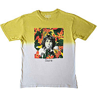 The Doors tričko, Floral Square Dye Wash Yellow, pánske