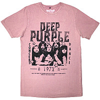 Deep Purple tričko, 1972 Concert Stone Wash Kashmir Red, pánske