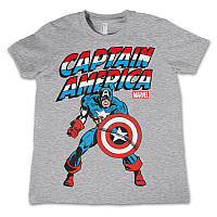 Captain America tričko, Captain America Kids Grey, detské