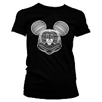 Mickey Mouse tričko, LineArt Black Girly, dámske