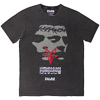 Falling In Reverse tričko, Blur Stone Wash Charcoal Grey, pánske