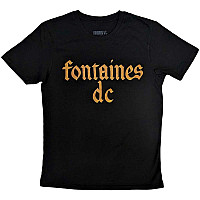 Fontaines D.C. tričko, Gothic Logo Black, pánske