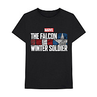 Marvel Comics tričko, Falcon & Winter Soldier Text Logo Black, pánske
