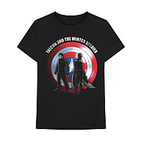 Marvel Comics tričko, Falcon & Winter Soldier Shield Logo Black, pánske