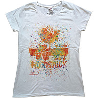 Woodstock tričko, Splatter Girly White, dámske