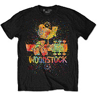 Woodstock tričko, Splatter Black, pánske