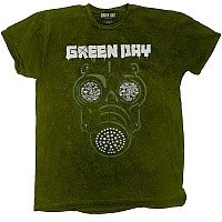 Green Day tričko, Gas Mask Dip-Dye Green, pánske