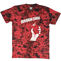 Green Day tričko, American Idiot Wash Collection Red, pánske