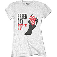 Green Day tričko, American Idiot Girly White, dámske