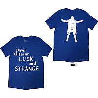 Pink Floyd tričko, David Gilmour Luck & Strange Logo BP Blue, pánske