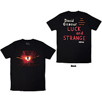 Pink Floyd tričko, David Gilmour Luck & Strange Stage Shot BP Black, pánske