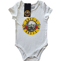 Guns N Roses dojčenské body tričko, Classic Logo White, detské