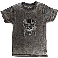 Guns N Roses tričko, Faded Skull Burnout Charcoal Grey, pánske