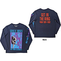 Guns N Roses tričko dlhý rukáv, Get In The Ring Tour BP Navy Blue, pánske