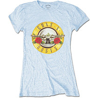 Guns N Roses tričko, Classic Bullet Powder Blue, dámske