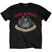 Guns N Roses tričko, Skeleton Vintage Black, pánske