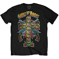 Guns N Roses tričko, Skull Cross 80s, pánske