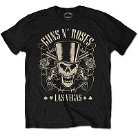 Guns N Roses tričko, Top Hat Skull & Pistols Las Vegas, pánske