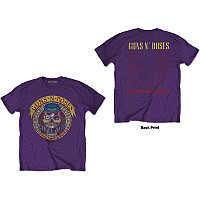 Guns N Roses tričko, Skull Circle BP Purple, pánske
