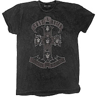Guns N Roses tričko, Monochrome Cross Dip-Dye Black, pánske