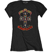Guns N Roses tričko, Appetite For Destruction Girly Black, dámske