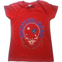 Grateful Dead tričko, Space Your Face & Logo Girly Red, dámske