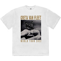 Greta Van Fleet tričko, World Tour Butterfly White, pánske
