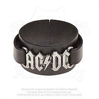 AC/DC kožený náramok 38x262x16 mm, Logo