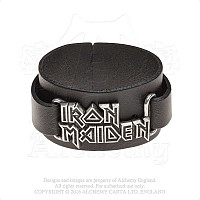 Iron Maiden kožený náramok, Logo