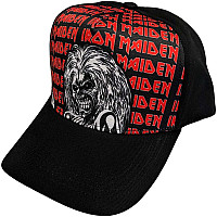 Iron Maiden šiltovka, Eddie Logo Repeat Black