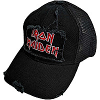 Iron Maiden šiltovka, Scuffed Logo Mesh Black