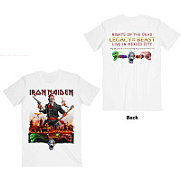Iron Maiden tričko, LOTB Live In Mexico City BP White, pánske