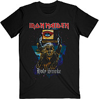 Iron Maiden tričko, Holy Smoke Space Triangle Black, pánske