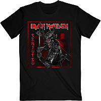 Iron Maiden tričko, Senjutsu Cover Distressed Red Black, pánske