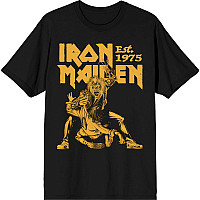 Iron Maiden tričko, Est. 1975 Claw Yellow Graphic Black, pánske