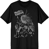 Iron Maiden tričko, Est. 1975 Life After Death Flames Black, pánske