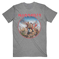 Iron Maiden tričko, Trooper Vintage Circle Grey, pánske