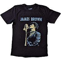 James Brown tričko, Holding Mic Black, pánske