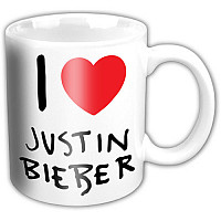 Justin Bieber keramický hrnček 320ml, I Love JB