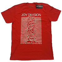 Joy Division tričko, Unknown Pleasures White On Red, pánske