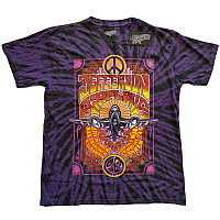 Jefferson Airplane tričko, Live in San Francisco CA Dip Dye Purple, pánske
