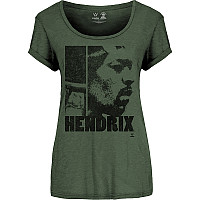 Jimi Hendrix tričko, Let Me Live Khaki, dámske